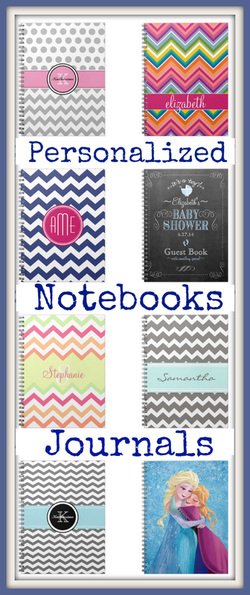 Personalized Notebooks and Journals | PrettyPatternGifts.com