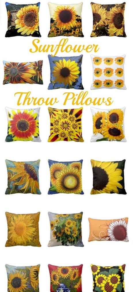 Sunflower Throw Pillows